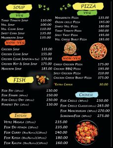 RASNA Hotel & Restaurant in Bolpur Santiniketan Menu