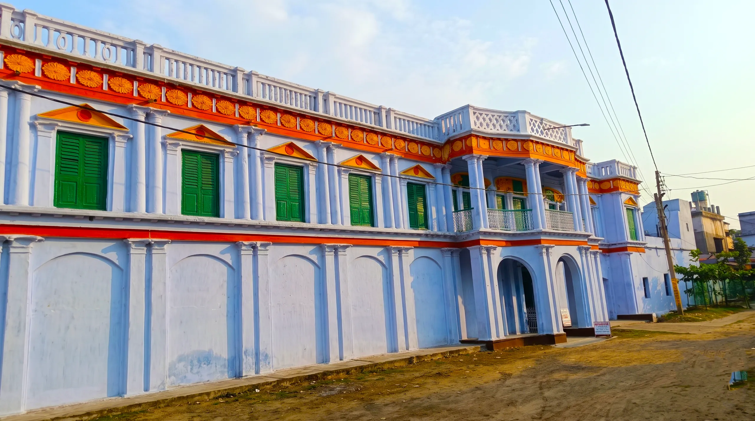 Surul Rajbari Sarkar Bari historic zamindari mansion exterior in Bolpur Santiniketan